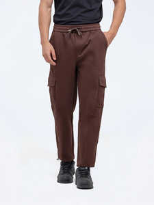 Pantalon de jogging vintage pour homme, en toile délavée, coton lourd, respirant, style baggy, cargo, cordon de serrage, collection streetwear - Product Image 6