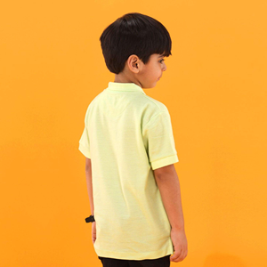 Summer Season 100% Combed Cotton Canvas 240gsm Custom Embroidered Logo Short Sleeves Lemon Yellow <b>Men</b> for <b>Shirt</b> <b>Floral</b> - Product Image 6