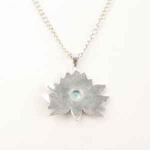 Collar de Moda con Colgante de Aleación de Cobre con Topacio Azul Cielo, Certificado IGI, Joyería Elegante para Mujer, Ideal para Fiestas de Halloween - Product Image 2