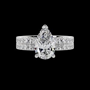 ชุดสำหรับเจ้าสาวรูปทรงเพชรลูกแพร์สำหรับผู้หญิง - Product Image 1