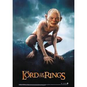 Affiche du Seigneur des Anneaux : Les Deux Tours, avec Gollum, art graphique imprimé numériquement - Product Image 1