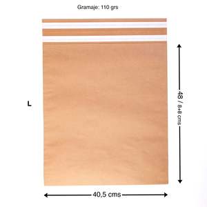 300 Sobres Reutilizables de Papel 40,5x48 cm, Bolsas Ecológicas con Cierre Bidireccional para Envíos Postales y Uso Industrial - Product Image 2