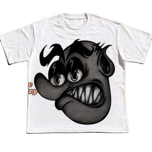 Las mejores camisetas de hombre para el verano con estilo de gran tamaño recortada 380 GSM algodón orgánico Boxy Fit camiseta para ropa de calle niños - Product Image 1