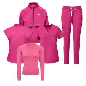 Nouvel arrivage Uniforme de médecin infirmier de haute qualité parfait pour les hommes Ensembles de gommage bon marché en gros Spandex/Polyester - Product Image 1