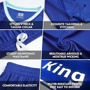 OEM Hot Selling Custom Sublimated Printed Lightweight Breathable Football Jersey Soccer Wholesale - Product Image 3