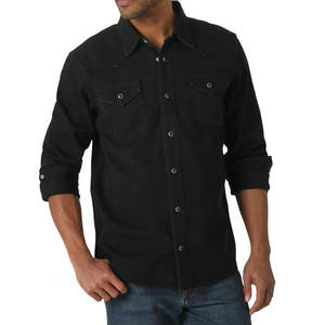 Chemise en jean moderne pour homme - Design élégant, confort quotidien, respirant, 100% coton, écologique, forme classique et tissu lisse - Product Image 1