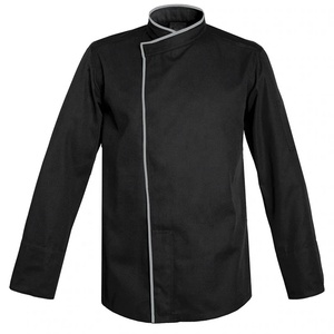 เครื่องแบบร้านอาหารเสื้อเชฟครัวคุณภาพสูงพร้อมโลโก้ที่กําหนดเองชุดบาร์ผ้าฝ้ายทอลายทแยง BY GREEN SWIFT INDUSTRY - Product Image 6