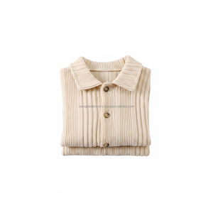 Summer Kids Ribbed Clothing Set Short Sleeve Button <b>Up</b> Shirt and Shorts 2Pcs Toddler <b>Boy</b> Girl Casual Waffle Knit Outfits - Product Image 6