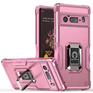 Funda Híbrida Antigolpes con Anillo Magnético para Google Pixel 9A 2025, Color Rosa - Product Image 1