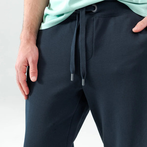 Pantalones de chándal unisex informales de algodón para hombre, ropa de entrenamiento de color sólido, pantalones de chándal transpirables - Product Image 3