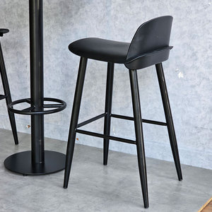 Contemporary Design Combo Set 60cm Round <b>Bar</b> <b>Table</b> <b>and</b> 2 Iron-Legged <b>Bar</b> <b>Stools</b> Model CBCF301 - Product Image 5