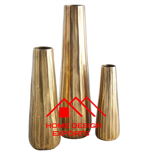 Vase à fleurs en aluminium moulé, usage hôtelier, best-seller, vente chaude, vase à fleurs abstrait - Product Image 3