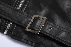 Precio al por mayor de moda de los hombres chaqueta de cuero de la PU de alta calidad de los hombres chaquetas de cuero - Product Image 5
