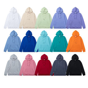 Quantité minimale de commande OEM bas de haute qualité 320g 15 couleurs sweats à capuche surdimensionnés unisexes grande taille sweats à capuche pour hommes - Product Image 4