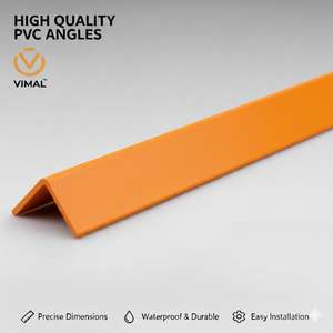 Profil d'angle en L en PVC de qualité supérieure en gros, taille 19 mm, pour les projets de construction et de décoration - Product Image 3