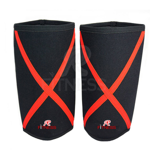 Genouillères en néoprène respirantes et élastiques avec logo personnalisé, boucle robuste, légères, pour la musculation, le powerlifting et le fitness - Product Image 5