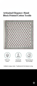 Handmade Block Printed Cotton Sarong Beach Cover Jaipur Floral Pareo Wrap Eco Friendly Summer <b>Scarf</b> Wholesale Resort Wear - Product Image 6