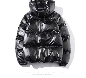 Veste en duvet chaude matelassée à bulles de sublimation d'hiver personnalisée OEM Veste à capuche imprimée pour hommes fabriquée par Zohan Creations - Product Image 5