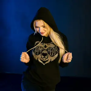 เสื้อฮู้ดเสื้อสวมหัวมีฮู้ดของผู้ชายเสื้อฮู้ดผ้าฝ้าย100% พิมพ์ลายโอเวอร์ไซส์ผลิตตามสั่ง - Product Image 3