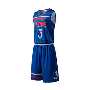 ชุดฝึกบาสเก็ตบอลแห้งเร็วแบบปรับแต่งได้ชุดทีม OEM ระบายอากาศได้ดีตัวเลือกขนาดพิเศษพร้อมเทคนิคการพิมพ์ - Product Image 3