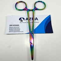 Rainbow Mosquito Forceps Recht voor body piercing Fijne punt Vergrendelbaar handvat Nauwkeurig vasthouden en plaatsen van sieraden