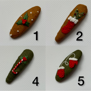 กิ๊บติดผมปักลายสำหรับเด็กผู้หญิงกิ๊บติดผมวินเทจเครื่องประดับผมแบบปักลายดอกไม้หรูหราของขวัญผลิตในเวียดนาม - Product Image 5