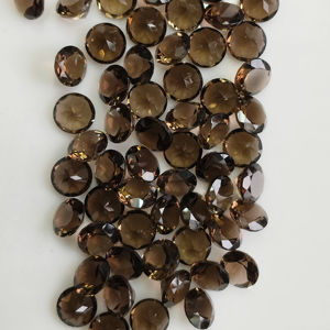 Cuarzo Ahumado Natural de 8MM, Corte Brillante Redondo, Gema Suelta de la Mejor Calidad para la Fabricación de Joyas - Product Image 4