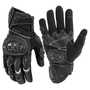 Motorcycle Genuine Leather Riding <b>Gloves</b> Carbon Fiber Protection <b>Touchscreen</b> Cycling Unisex Four Seasons Outdoor Sports Racing - Product Image 1