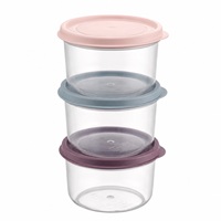 3 stuks mini-voedselopslagcontainers 175 ml stapelbare PP luchtdichte deksels vaatwasmachinebestendig multifunctioneel moderne saus snacks kruiden