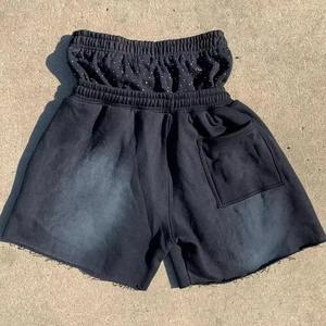 กางเกงขาสั้นสีเขียวแฟชั่นเกาหลีสำหรับผู้ชายกางเกงขาสั้นลำลองแนวสตรีทสำหรับใส่ในบ้านและสไตล์สตรีทแวร์ฤดูร้อน2025 - Product Image 3