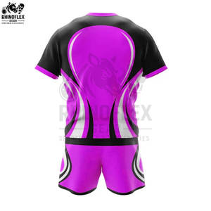 ชุดเสื้อฟุตบอลรักบี้แห้งเร็วระบายอากาศได้ดีชุดเสื้อเจอร์ซี่ใส่สบายดีไซน์ใหม่ล่าสุด - Product Image 5