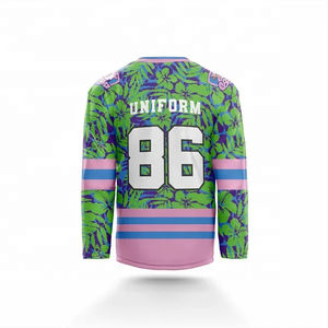 Novedad de 2025, ropa deportiva OEM lisa en blanco barata, camisetas de hockey sobre hielo para hombres. - Product Image 4