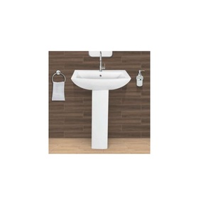 High Quality Modern Design Full Pedestal Set Wash <b>Basin</b> with 12L Capacity NSF Certified for Home Use From Indian Supplier - Product Image 1