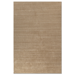 พรมโพลีเอสเตอร์ HPL-62 ขนาดใหญ่ ทำมือ สีเบจและสีน้ำตาล ขนาด 9x12 ฟุต รูปทรงสี่เหลี่ยมผืนผ้า สำหรับบ้าน ทางเดิน และห้องวัยรุ่น - Product Image 1