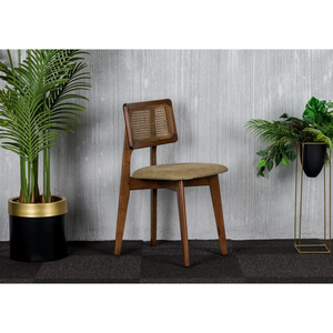 Silla de sofá de madera maciza contemporánea de lujo, diseño de madera elegante duradero, cómodo y elegante para el hogar, hotel, sala de estar - Product Image 4