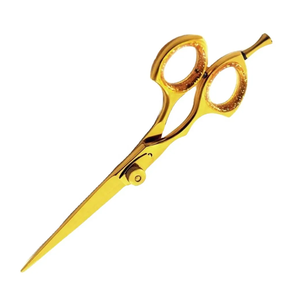 กรรไกรตัดผมสำหรับร้านเสริมสวยแบบมืออาชีพทำจากสแตนเลสพร้อมด้ามจับเซรามิกปรับสีและโลโก้ได้ตามต้องการเกรด + สำหรับร้านเสริมสวย - Product Image 3