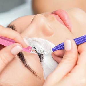 Pinzas para extensiones de pestañas Pinzas de pestañas antideslizantes para colocación precisa de pestañas Acero inoxidable ligero - Product Image 6