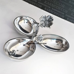 Hot Bán Kim Loại Hiện Đại Trái Cây Bát Tùy Chỉnh Thiết Kế Chất Lượng Cao Nhôm Trang Trí Hoa Bát Bát Với Khay - Product Image 4