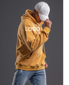 Sudaderas con capucha unisex negras personalizadas al por mayor, de invierno, de alta calidad, bordadas, económicas, de forro polar, de lana, anti-bolitas, de secado rápido - Product Image 3