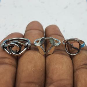 Wholesale Bohemian Stacking <b>Ring</b> 925 Silver with Diamond and <b>Pearl</b> Minimalist Bird Design for Wedding Anniversary Parties - Product Image 2