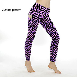 Pantalons de yoga élastiques pour femmes de qualité supérieure, leggings en spandex conçus sur mesure, extensibles dans les quatre sens, vêtements de sport OEM en gros - Product Image 3