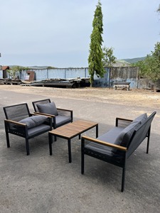 ชุดสวนหวายโลหะแบบโมเดิร์นหรูหราเฟอร์นิเจอร์โซฟากลางแจ้ง - Product Image 5