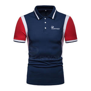 Camiseta de Hombre de Marca Propia, 100% Algodón, Lisa, Cómoda, Corte Regular, Decoración con Botones, Antiarrugas, Secado Rápido, Tejida - Product Image 1