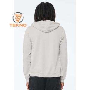 380gsm 100% coton pré-rétréci à capuche brun coton mélangé hommes plaine sweats à capuche avec poches respirant sport sweats à capuche - Product Image 5