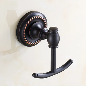 Suministro directo de fábrica, gancho para bata de latón antiguo, colgador de toallas, accesorios de baño de pared de diseño moderno de fabricante indio - Product Image 3