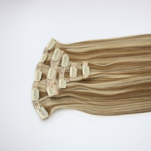 Vente en gros Extension de cheveux humains Remy lisses à double tirage sans couture pour femmes blanches - Product Image 5