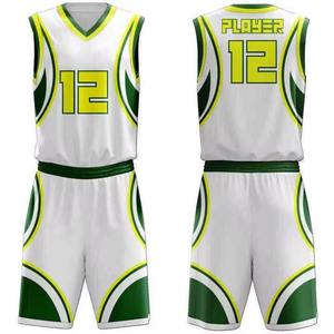 Ensemble d'uniformes de basket-ball personnalisés par sublimation, maillot sans manches à col rond avec short, ensemble d'uniformes de basket-ball sur mesure - Product Image 2