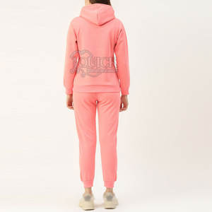 Nueva llegada de invierno con capucha sólido mujeres chándales conjunto de ropa Casual ligero transpirable de longitud completa de manga larga - Product Image 3