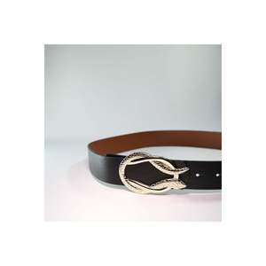 Ceinture pour femme avec boucle serpent dorée, ceinture pour pantalon, ceinture pour veste, ceinture pour robe, ceinture pour chemise - NOIR - Product Image 6