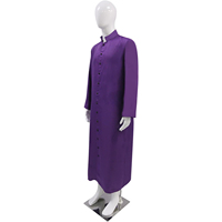 Respirant de haute qualité Logo personnalisé impression poids léger hommes église Robe 2023 costume d'église
